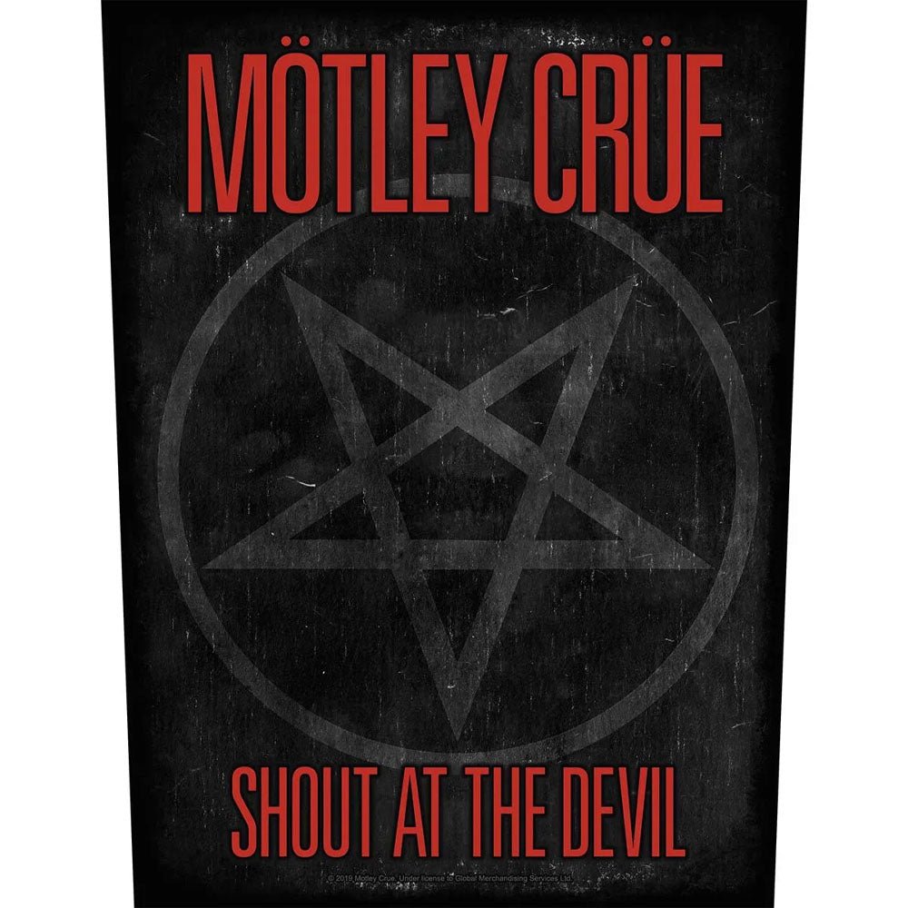 MOTLEY CRUE モトリークルー (来日 40周年 ) - SHOUT AT THE DEVIL / ワッペン - PGS